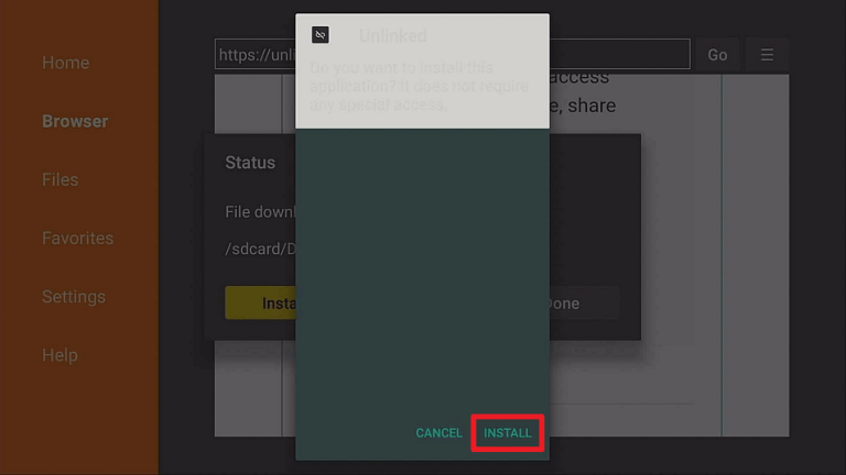 download unlinked on firestick