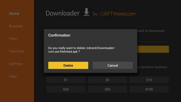 unlinked on firestick